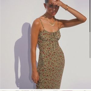 Realisation Par Alba Midi Dress in Dahlia, size Small